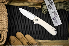 Нож Civivi Elementum C907A-3 сталь D2 Satin Finished рукоять Frag Patterned Ivory G10