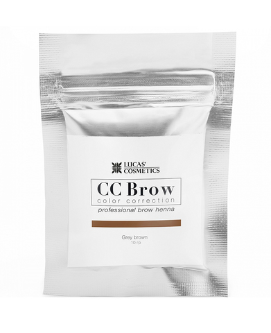 Хна для бровей в саше Серо-коричневый, CC Brow Grey brown, Lucas` Cosmetics, 10 гр