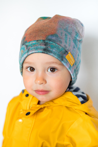 детская шапка из турецкой шерсти Питер пудровая