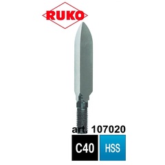 Лезвие для гратоснимателя Unigrat С40 HSS 4x20мм Ruko 107020