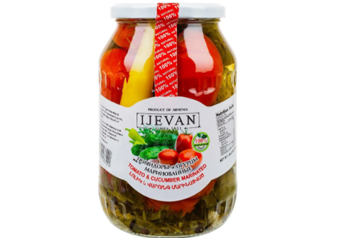 Томаты и огурцы маринованные IJEVAN, 970г