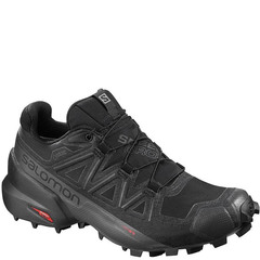 Премиальные непромокаемые кроссовки внедорожники Salomon Speedcross 5 GTX W black женские