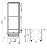 фото 4 Шкаф кондитерский POLUS D4 VM 400-2 (R400Cвр Сarboma Люкс) (0109-0102 (коричнево-золотой)) на profcook.ru