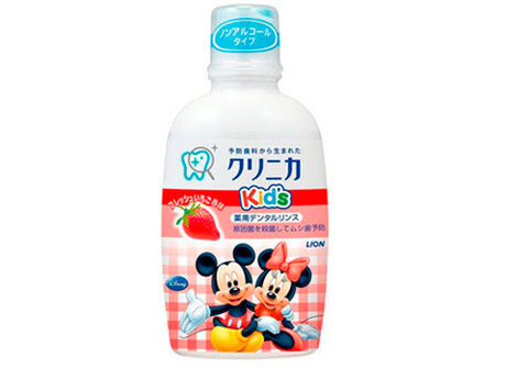 Детский зубной ополаскиватель LION клубника, 250мл