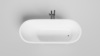 Salini 102316MF ORNELLA 160x70 Встраиваемая ванна с овальной чашей, регулируемые ножки, RAL полностью