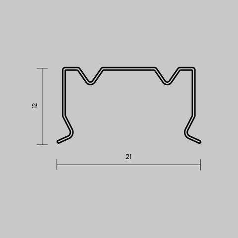 Комплект креплений Maytoni (для профиля 20×20) 4 шт., ALM-2020B-MT 642078