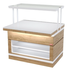 Прилавок нейтральный пристенный REFETTORIO ШС Filin RBN21NSW-Н с полками