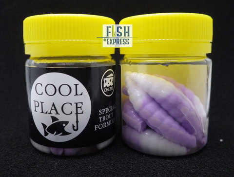 Форелевая силиконовая приманка COOL PLACE MAGGOT 1.6  цвет БАБУШКИНО ПАЛЬТО-БЕЛЫЙ СЫР продажа от 2 шт.