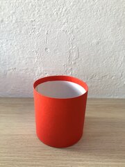 Цилиндр одиночный, Красный, 10*10 см, 1 шт. (без крышки)