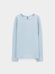 лонгслив  для девочки  КР 301911/серо-голубой 1362 к655