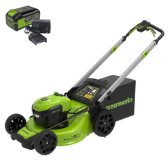 Газонокосилка Greenworks GD40LM48SPK4 40V (48 см) самоходная аккумуляторная, c АКБ 4 А/ч и ЗУ