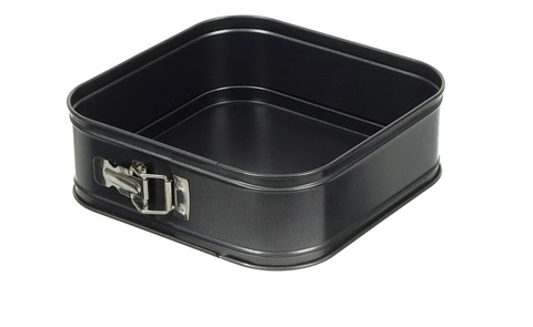 Металлическая КВАДРАТНАЯ форма для выпечки разъемные с дном 24 см