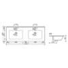 Ceramica Nova Element CN7004 Раковина мебельная, 121x46.5, цвет: белый