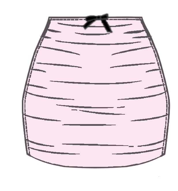 Лейла мини (Leila mini), юбка мини из светло-розовой сетки