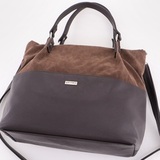 Сумка Саломея 185 эко-замша шоколад