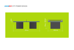 Стол теннисный City Power DESIGN Всепогодный