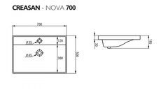 Умывальник мебельный 