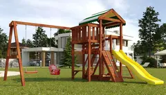 Детская площадка Савушка Мастер 2 (Махагон) 4 сезона