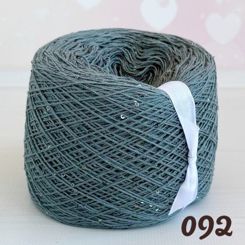 ХЛОПОК С ПАЙЕТКАМИ 100гр, 092, Полынь