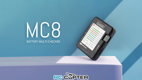 Тестер батарей и серво ToolkitRC MC8 (2-8S, USB-C, XT60, PWM, PPM, SBUS)