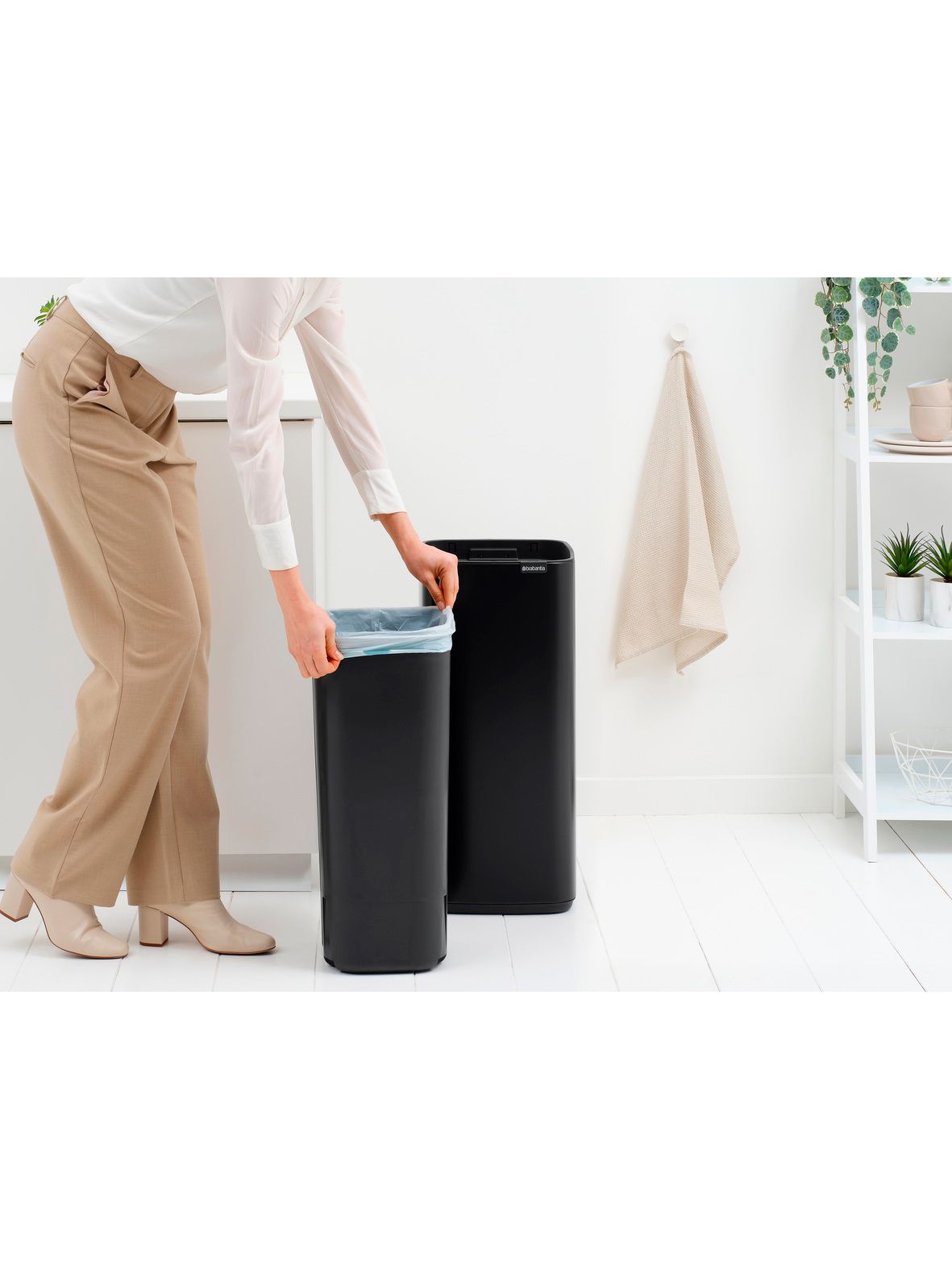 Мусорный бак Bo Bo Touch Bin (30 л), Черный матовый, арт. 238208 - фото 11