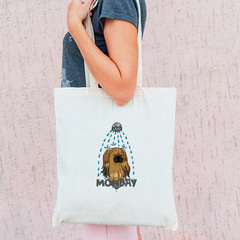 Тканевая сумка "Пекинес в понедельник"