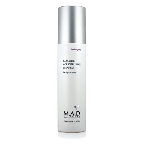 M.A.D. Skincare Очищающий гель с 7% гликолевой кислотой предотвращающий старение кожи | Glycolic Age Diffusing Cleanser