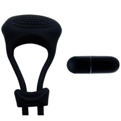 Эрекционное кольцо с фиксацией и вибрацией Curitis