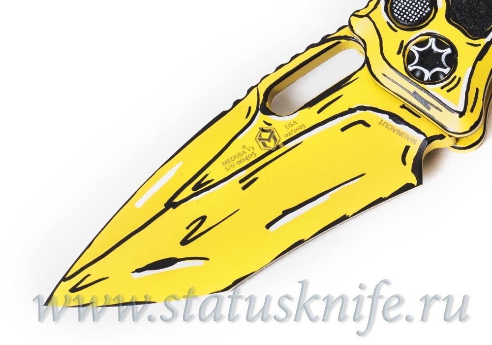 Нож Heretic Knives Medusa Auto MagnaCut Yellow Cel Shading Limited Edition