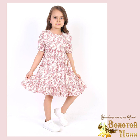 Платье хлопок/муслин д (3-7) 250313-L5041