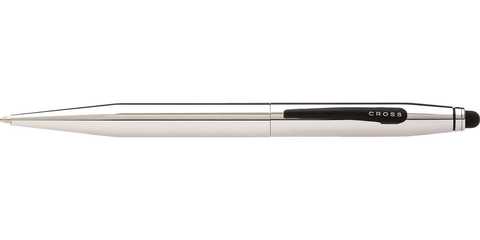 Ручка шариковая Cross Tech2, Chrome со стилусом, M, BL (AT0652-2)