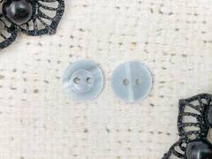 Пуговицы блузочные, d 1,1 см, 2 прокола, бледно-голубой