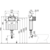 Скрытый бачок для приставного унитаза Alcaplast Basicmodul AM112