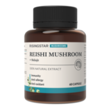 Экстракт гриба рейши с мумие, Reishi Mushroom, Risingstar, 60 капсул 1