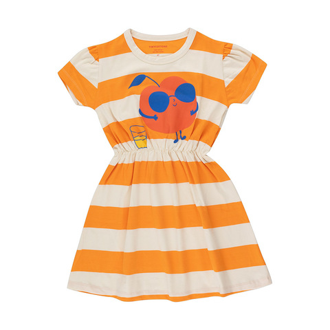 Платье Tinycottons Leisure Orange Stripes