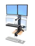 Крепление Ergotron WorkFit-S настольное на два монитора (Эрготрон 33-341-200)