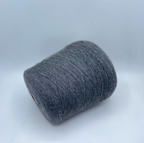 Бобинная пряжа (пр.Италия), 1500м /100гр, 50%шерсть, 50%акрил, цвет- Графит, арт.31777