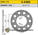 Звезда ведомая Sunstar 5-5485-48 JTR302-48 (made in japan)