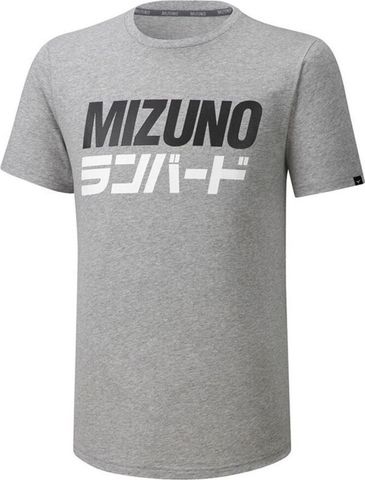 Футболка Mizuno Runbird Tee Grey мужская