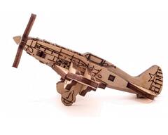 Самолет Миг-3 UNIT (UNIWOOD) - Деревянный конструктор, 3D пазл, сборная модель, детские наборы для творчества