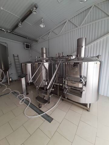 Пивоварня  2000 литров на пневматике  полуавтомат