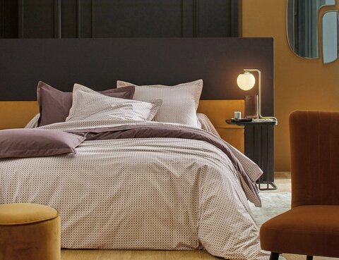 Постельное белье 2 спальное евро Blanc des Vosges Vice Versa Amethyste