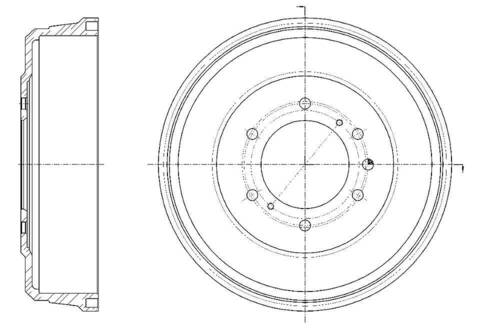 Барабан тормозной G-brake  GD-06654
