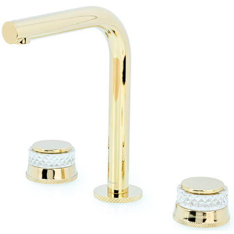 Boheme 152-G-A Смеситель на столешницу AURA на 3 отв. GOLD