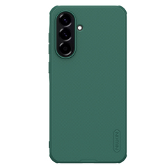 Усиленный чехол зеленого цвета (Dark Green) от Nillkin для Samsung Galaxy A56 5G, серия Super Frosted Shield Pro