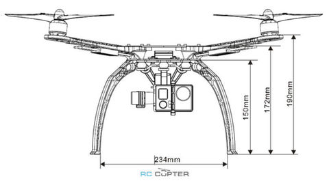 Рама квадрокоптера S500