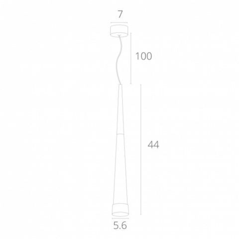 Подвесной светодиодный светильник Arte Lamp SABIK A6010SP-1CC