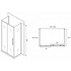 Abber Schwarzer Diamant AG30160MH-S100M-S100M Душевой уголок, 160x100x195