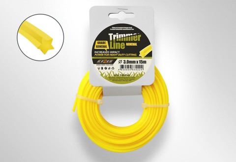 Леска для триммера Trimmer Line (3.0 мм х 15м Звезда)