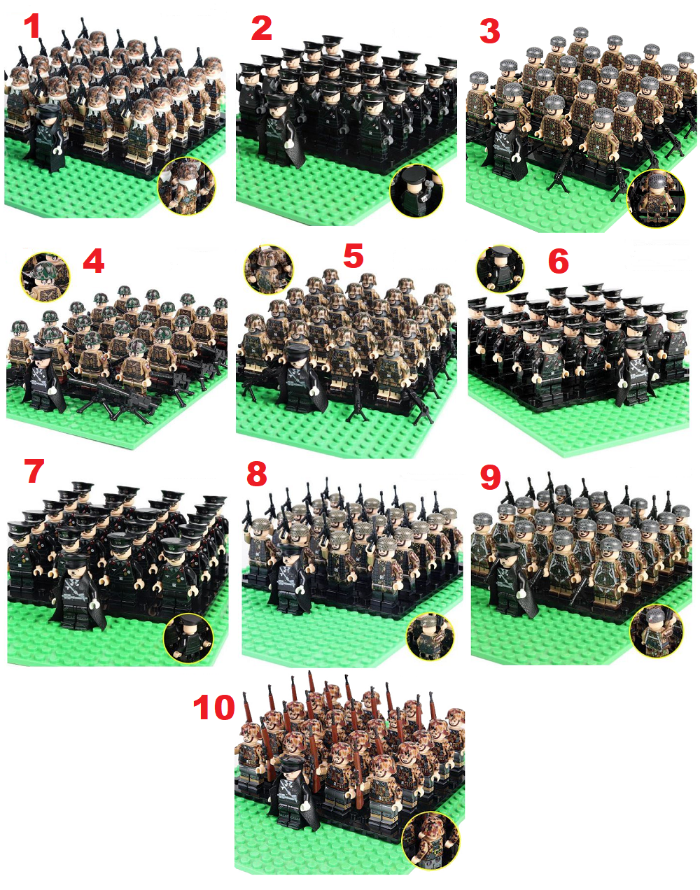 Минифигурки Военных Немецкая Армия серия 429